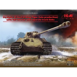 ICM35364 - Pz.Kpfw.VI Ausf.B King Tiger (Late Production) with Full Interior, WWII German Heavy Tank