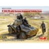 ICM35382 - Panzerspähwagen P 204 (f) German Armoured Vehicle with 4 Crew Figures & Cat