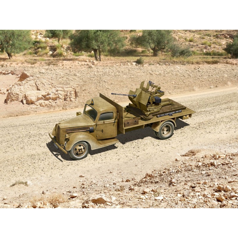 ICM35408 - G917T Truppenluftschutzwagen, Flak 38 Anti-Aircraft Truck