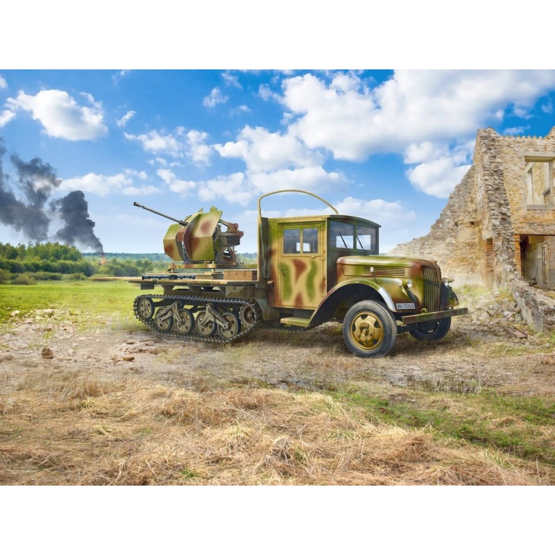 ICM35455 - Sd.Kfz.3b with Flak 38 AA Gun