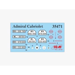 ICM35471 - Admiral Cabriolet, WWII German Staff Car with 4 Figures