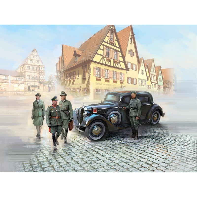 ICM35539 - Typ 320 (W142) Saloon with German Staff Personnel 4 Figures