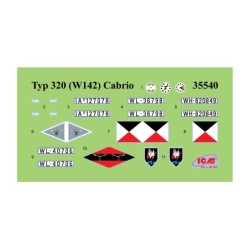 ICM35540 - Typ 320 (W142) Cabriolet, WWII German Staff Car
