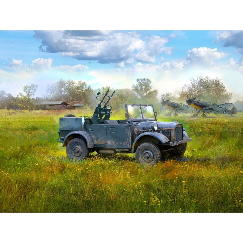 ICM35584 - le.gl.Einheitz-Pkw Kfz.4, WWII German Light Anti-Aircraft Vehicle