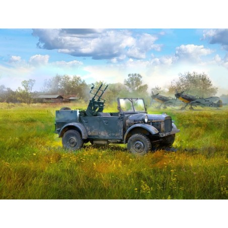 ICM35584 - le.gl.Einheitz-Pkw Kfz.4, WWII German Light Anti-Aircraft Vehicle