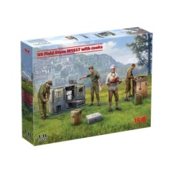 ICM35619 - US Field Stove M1937 with Cooks (4 Figures & Accessories)