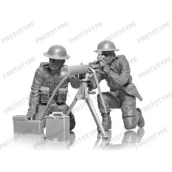 ICM35646 - WWII British Vickers MG Crew (Vickers MG & 2 Figures)
