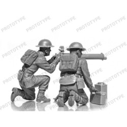 ICM35646 - WWII British Vickers MG Crew (Vickers MG & 2 Figures)