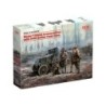 ICM35670 - Model T RNAS Armoured Car with 4 WWI British Tank Crew Figures
