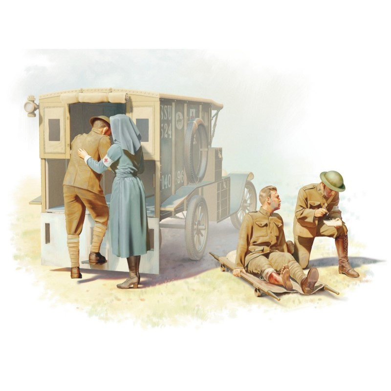 ICM35694 - WWI U.S. Medical Personnel 4 Figures