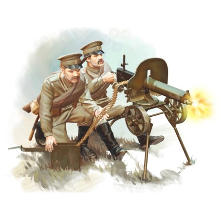 ICM35698 - WWI Russian Maxim MG Team 2 Figures
