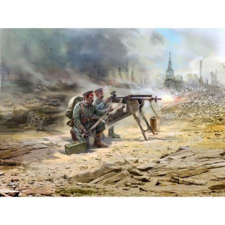 ICM35711 - WWI German MG08 MG Team 2 Figures
