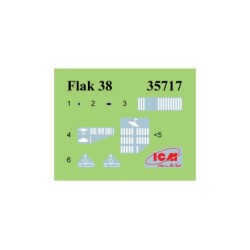 ICM35717 - Flak 38, WWII German AA Gun
