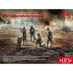 ICM35721 - WWI Italian Infantry In Armour 4 Figures