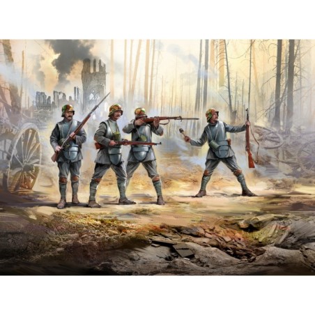 ICM35722 - WWI German Infantry in Armour 4 Figures