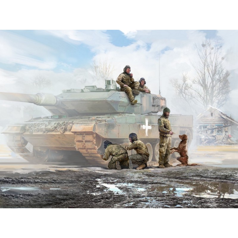 ICM35757 - Leopard 2 Crew of the Armed Forces of Ukraine (5 Figures & Dog)