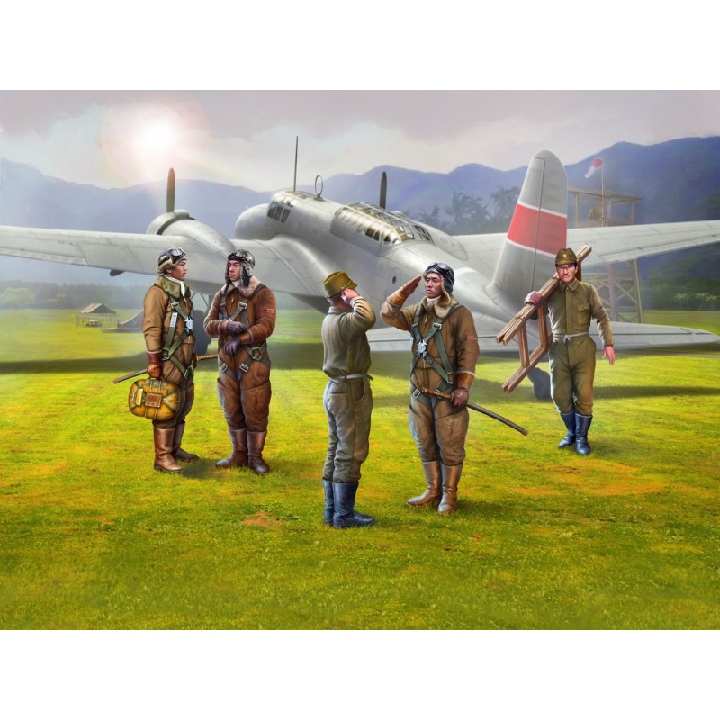 ICM48053 - Japanese Pilots & Ground Personnel WWII 5 Figures
