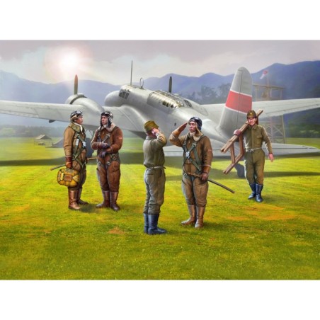 ICM48053 - Japanese Pilots & Ground Personnel WWII 5 Figures