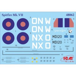 ICM48062 - Spitfire Mk.VII, WWII British Fighter Plane