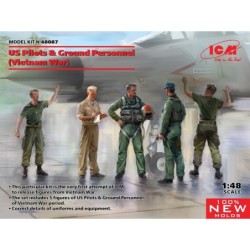 ICM48087 - U.S. Pilots & Ground Personnel (Vietnam War) 5 Figures