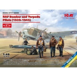 ICM48090 - RAF Bomber & Torpedo Pilots (1939-1945) 5 Figures