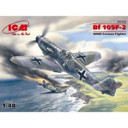 ICM48102 - Messerschmitt Bf 109F-2, WWII German Fighter Plane