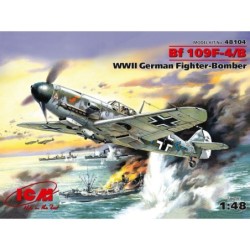 ICM48104 - Messerschmitt Bf 109F-4/B, WWII German Fighter-Bomber