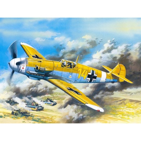 ICM48105 - Messerschmitt Bf 109F-4Z/Trop, WWII German Fighter Plane