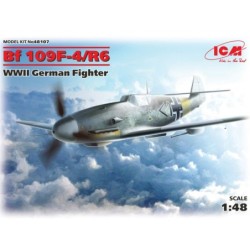 ICM48107 - Messerschmitt Bf 109F-4/R6, WWII German Fighter Plane