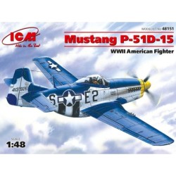 ICM48151 - Mustang P-51D-15, WWII American Fighter Plane