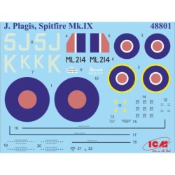 ICM48801 - Spitfire Mk.IX with RAF Pilots & Ground Personnel (7 Figures)