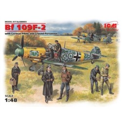 ICM48803 - Bf 109F-2 with German Pilots & Ground Personnel (7 Figures)