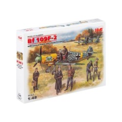 ICM48803 - Bf 109F-2 with German Pilots & Ground Personnel (7 Figures)