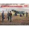 ICM48805 - Bf 109F-4 with German Ground Personnel (7 Figures & Dog)