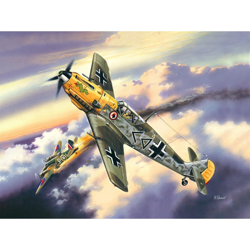 ICM72132 - Messerschmitt Bf 109E-4, WWII German Fighter Plane
