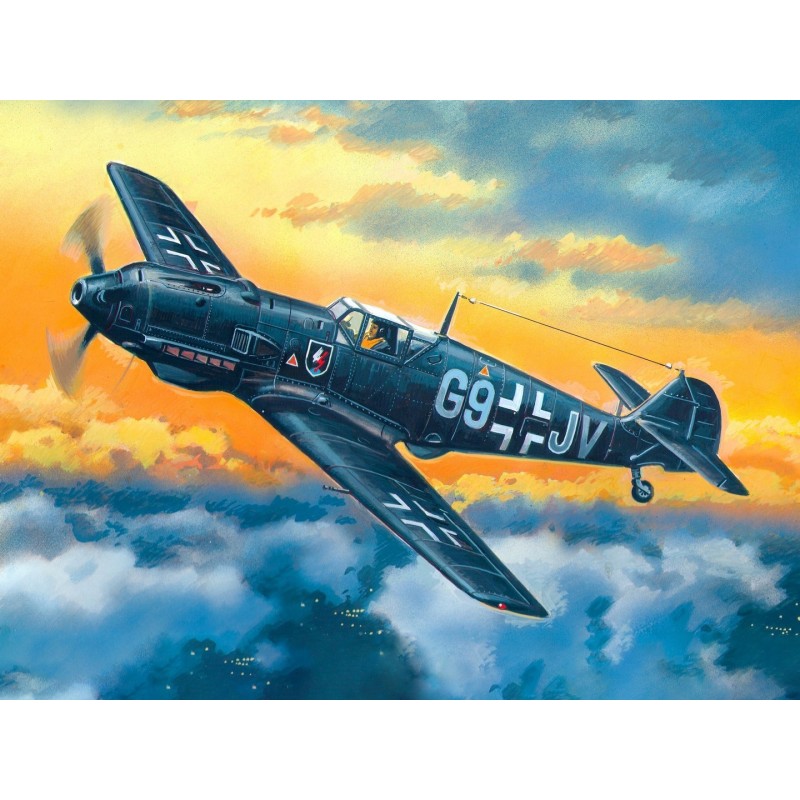 ICM72134 - Messerschmitt Bf 109E-4, WWII German Night Fighter Plane