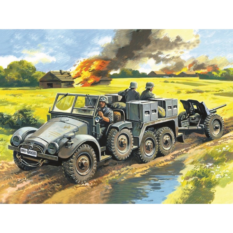 ICM72461 - Krupp L2H143 Kfz.69 with Pak 36, German Artillery Tractor
