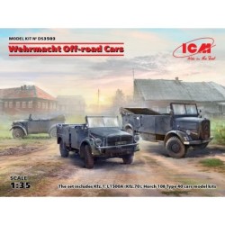 ICMDS3503 - Wehrmacht Off-Road Cars, Kfz.1, Horch 108 Typ 40, L1500A (Set of 3)