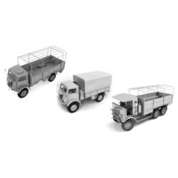 ICMDS3511 - WWII British Trucks, Model W.O.T. 6, Model W.O.T. 8, Leyland Retriever General Service (Set of 3)