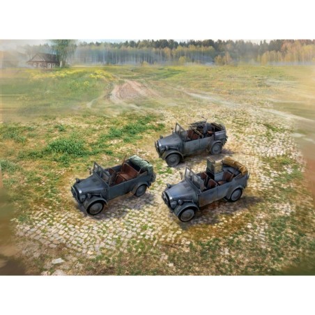 ICMDS3513 - WWII Wehrmacht le.gl.Einheitz-Pkw Cars (Set of 3)