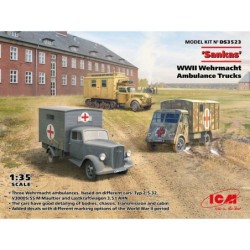 ICMDS3523 - Sankas WWII Wehrmacht Ambulance Trucks (Set of 3)