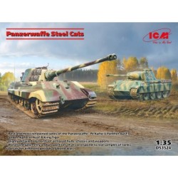 ICMDS3524 - Panzerwaffe Steel Cats (Pz.Kpfw.V Panther Ausf.D & Pz.Kpfw.VI Ausf.B King Tiger Tanks)