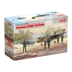 ICMDS4803 - Vietnam USAF Airfield Set (0-2A, OV-10A Aircraft & 5 Figures)