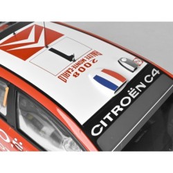 IXCCC4FK - Citroën C4 WRC 2008 Red 1/8 Scale Metal & Plastic Kit