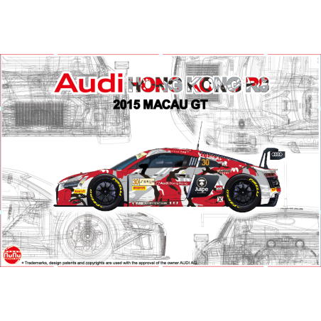 NU24028 - Audi R8 Lms Gt3 Gp Macau 2015 Fia-Gt