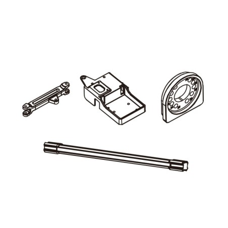 PD303-020 - Ackerman Link  1PCS Server support  1PCS Center drive shaft 1PCS