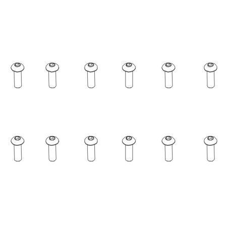 PD502-022 - B head hex screw HM3*10   12pcs