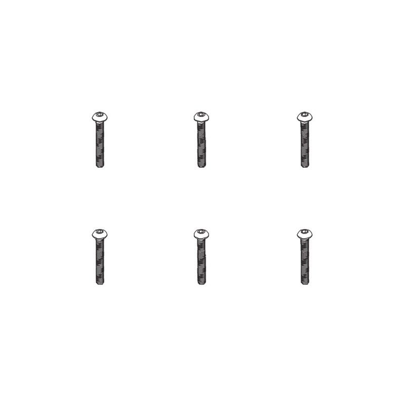 PD602-078 - B head hex screw HM4*30   6pcs