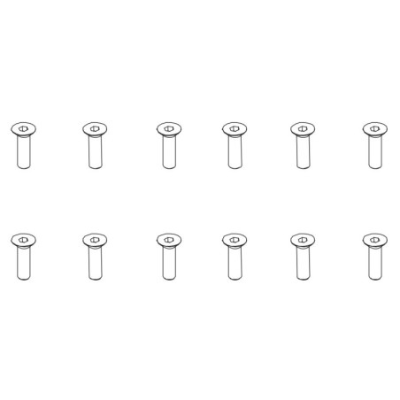 PD602-099 - Flat Head Hex ScrewHM4*12 12PCS