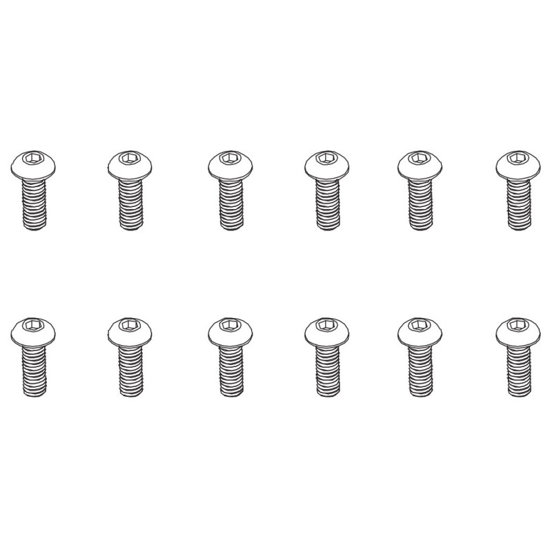PD861-085 - B head hex screw HM4*12   12pcs